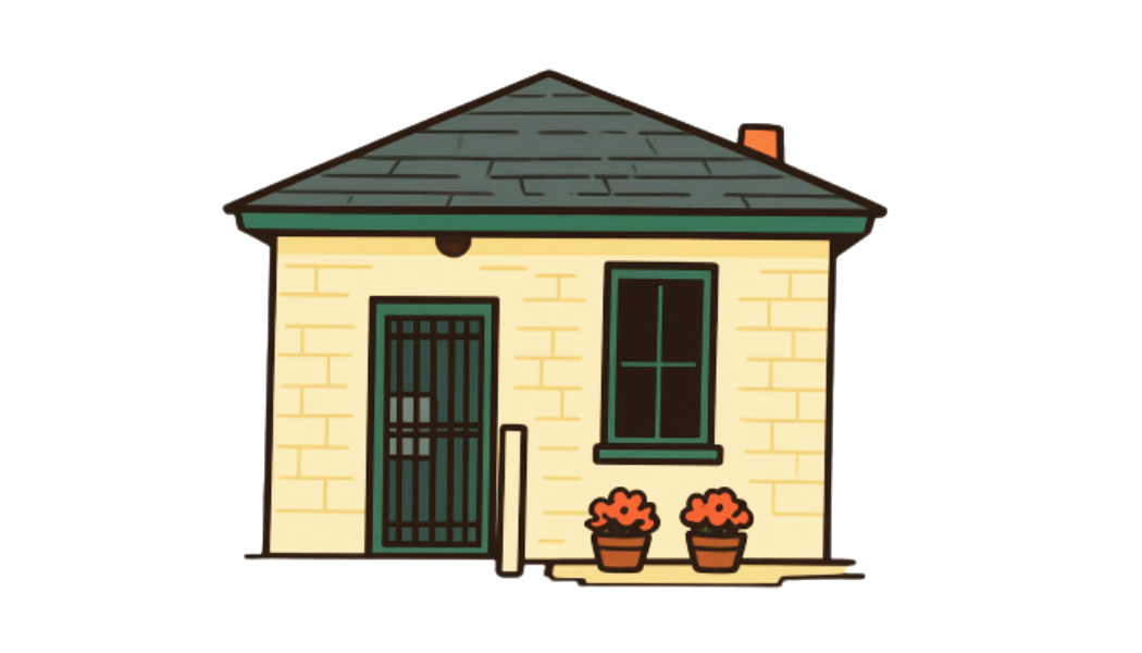 Illustration of a Gardner cottage