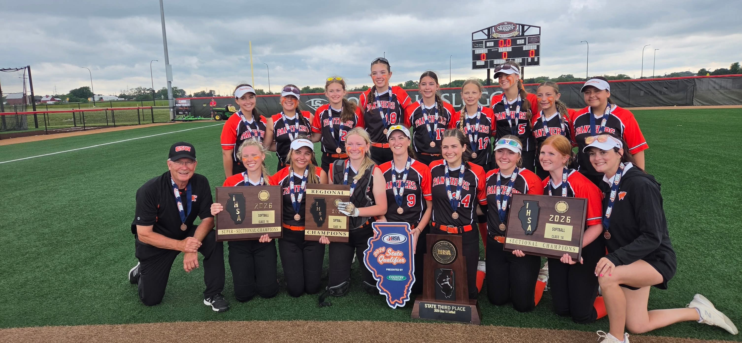 Gardner South-Wilmington Panthers softball team — 2026 IHSA Class 1A State Third Place